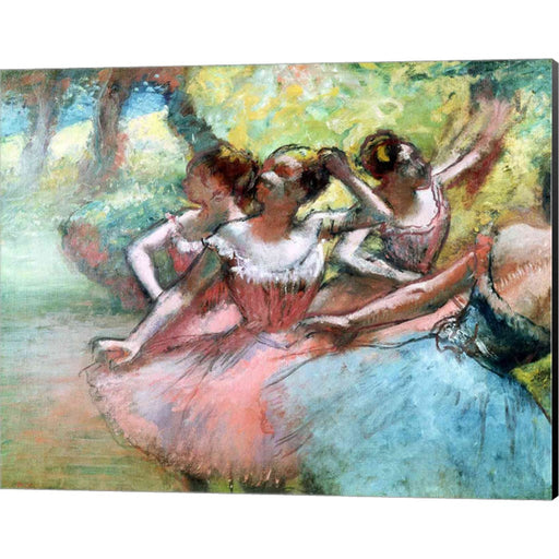 Four ballerinas on the stage by Edgar Degas, Canvas Art