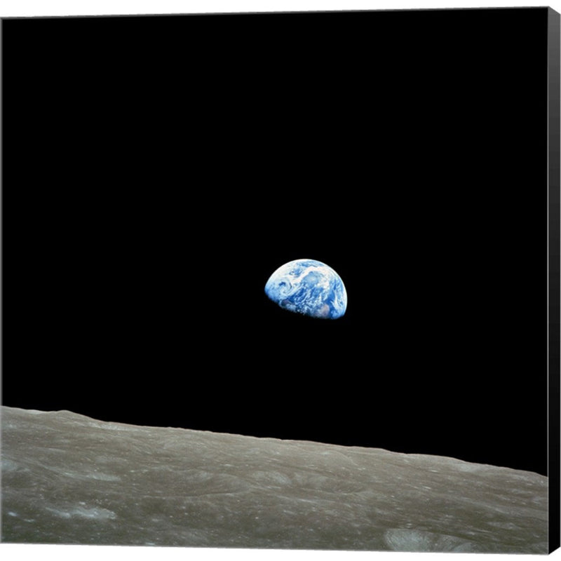 Earthrise by Unknown, Canvas Art