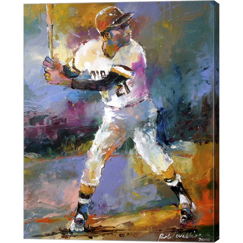 Roberto Clemente by Richard Wallich, Canvas Art