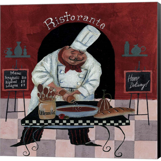 Chef Kitchen Menus by Gregg DeGroat, Canvas Art