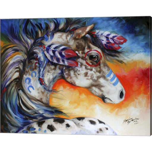 Appaloosa Indian War Horse by Marcia Baldwin, Canvas Art