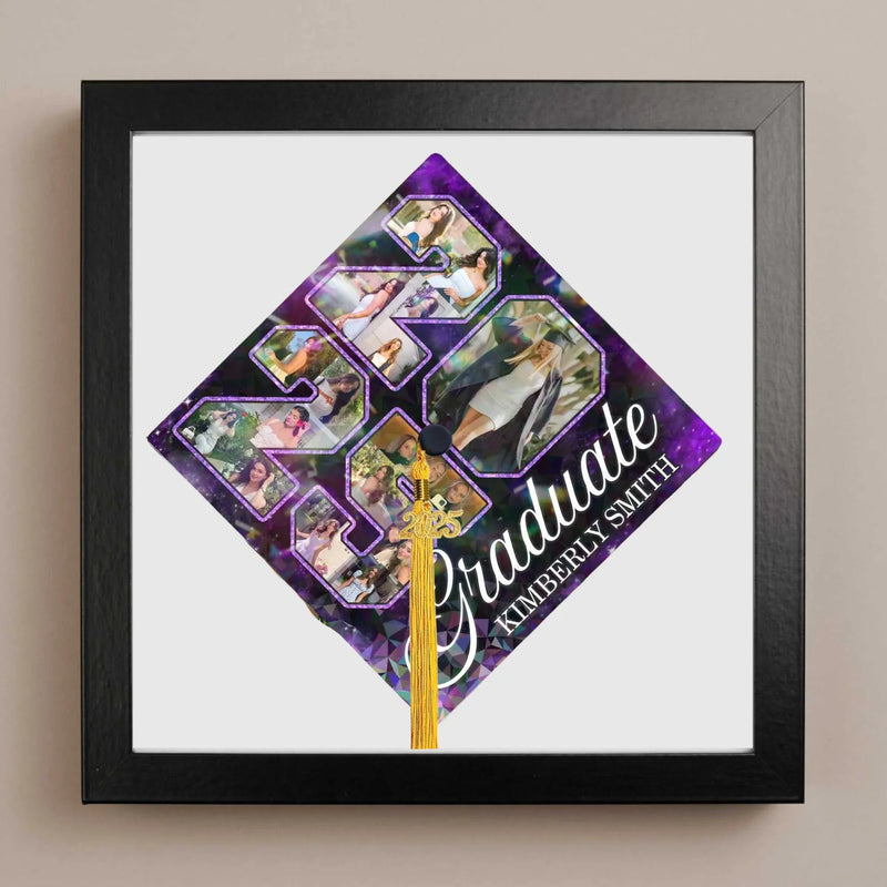CUSTOM GRADUATION CAP DECORATION PICTURE FRAME desk
