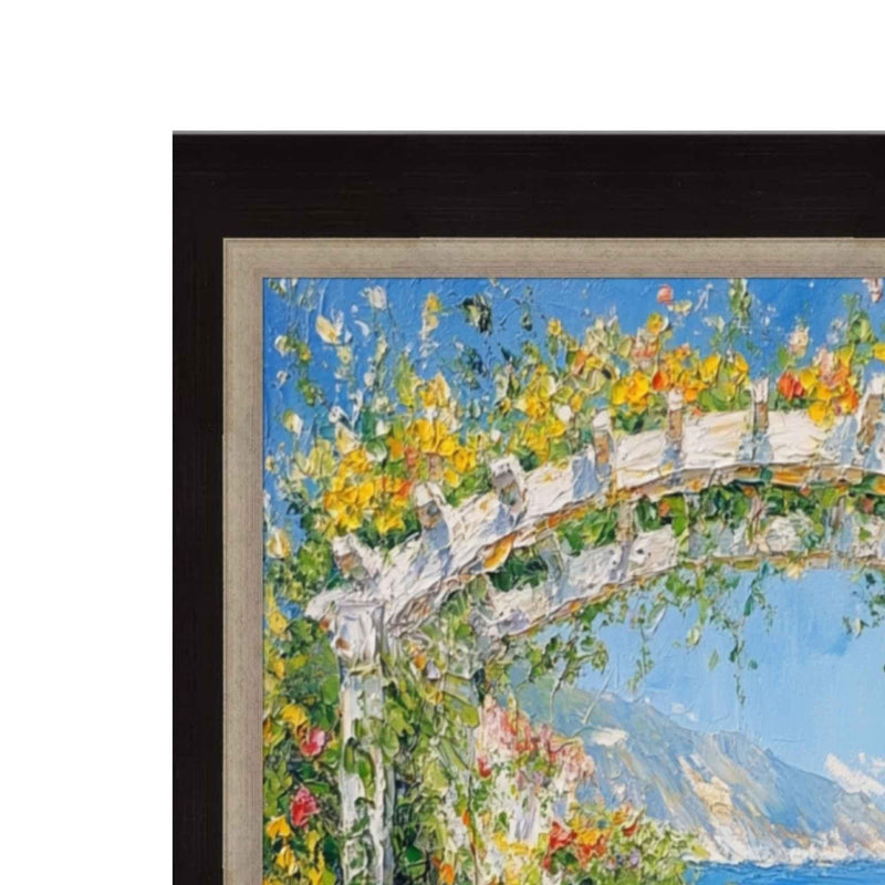 16x16 Frame Cafe Wood With Silver Lip Picture Frame