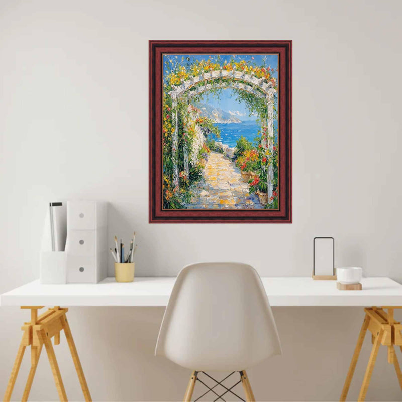 40x50 Frame Certificate Gloss Cherry Wood Gold Lip Picture Frame Diploma