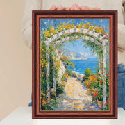 40x40 Frame Certificate Gloss Walnut Wood With Gold Lip Picture Frame