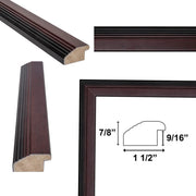 27x40 Frame Diploma Certificate Glossy Cherry Wood Picture Frame