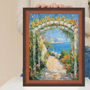 26x26 Frame Certificate Glossy Walnut Wood Picture Frame