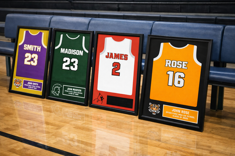 High School Senior Night Basketball Gift Picture frame Jersey