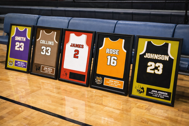 High School Senior Night Basketball Gift Picture frame Jersey