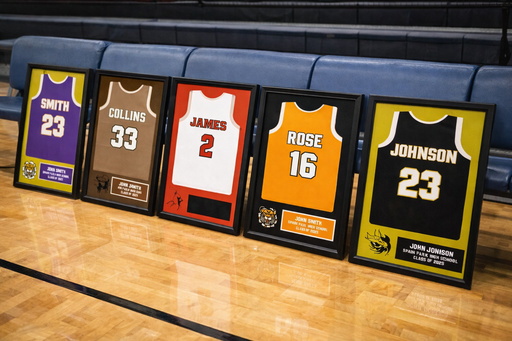 High School Football Basketball Baseball Senior Jersey Frame