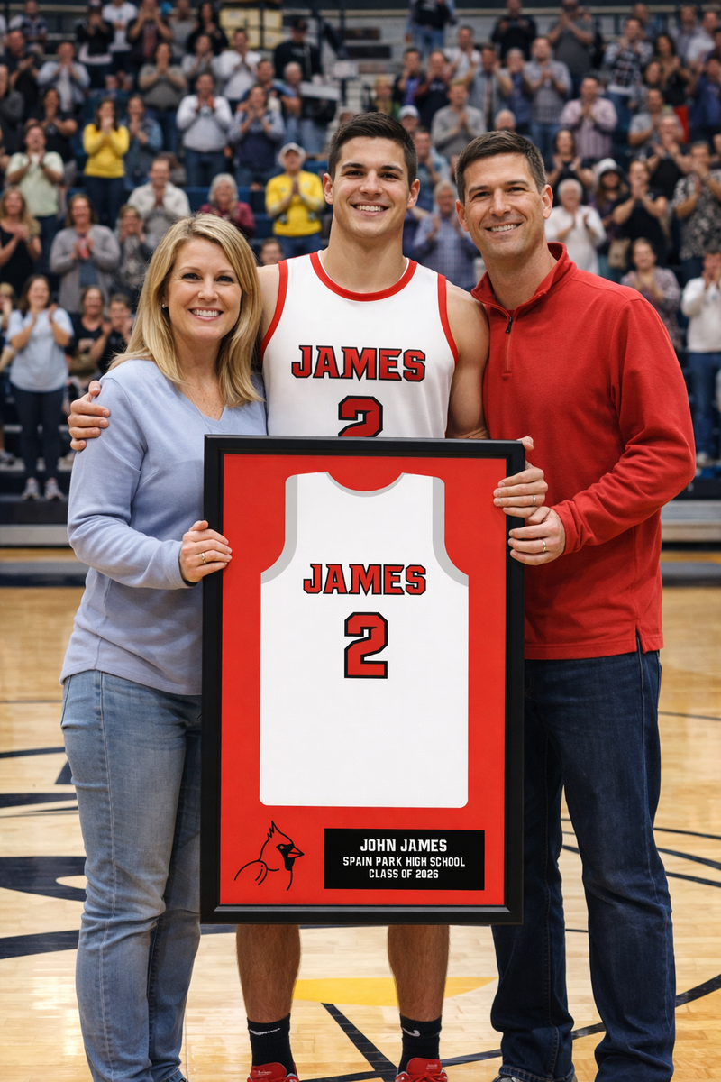 High School Senior Night Basketball Gift Picture frame Jersey
