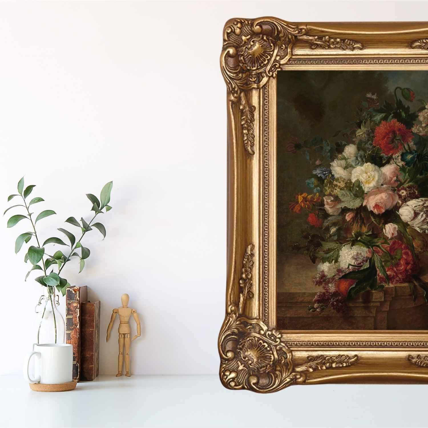 Ornate Vintage Antique 24x30 Gold Picture Frame 4 In 24x30