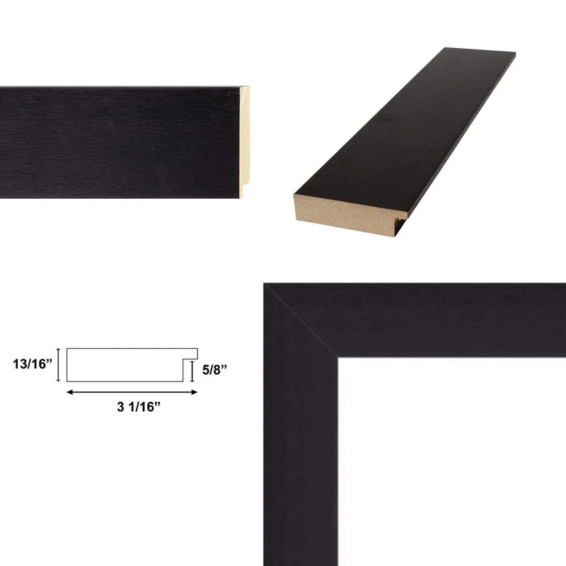 12x18 Frame Contemporary Cappuccino Cafe Wood Picture Frame