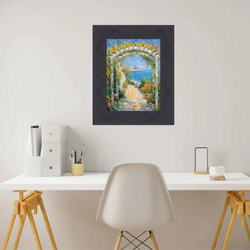 13x13 Frame Contemporary Cappuccino Cafe Wood Picture Frame