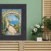 14x14 Frame Contemporary Cappuccino Cafe Wood Picture Frame