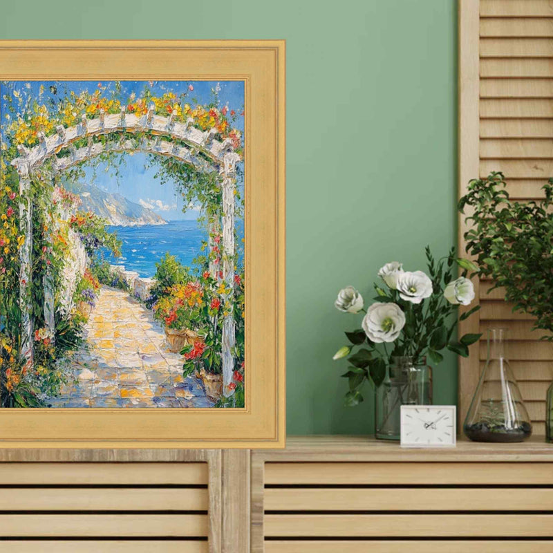 12x15 Frame Contemporary Gold Leaf Flat Picture Frame