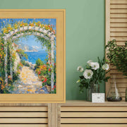 40x40 Frame Contemporary Gold Leaf Flat Picture Frame