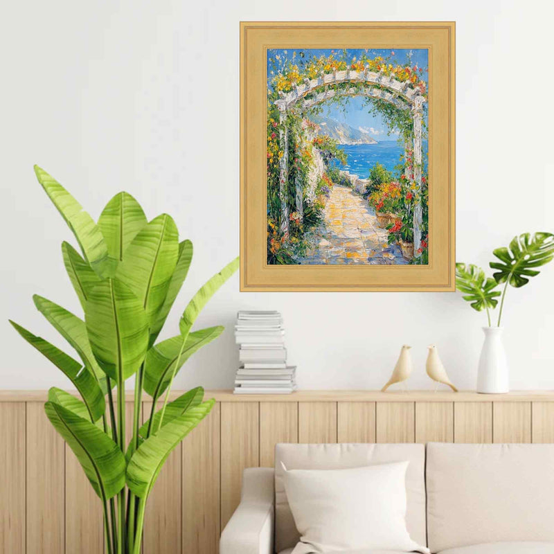 Contemporary Gold Leaf Flat Picture Frame Home Office