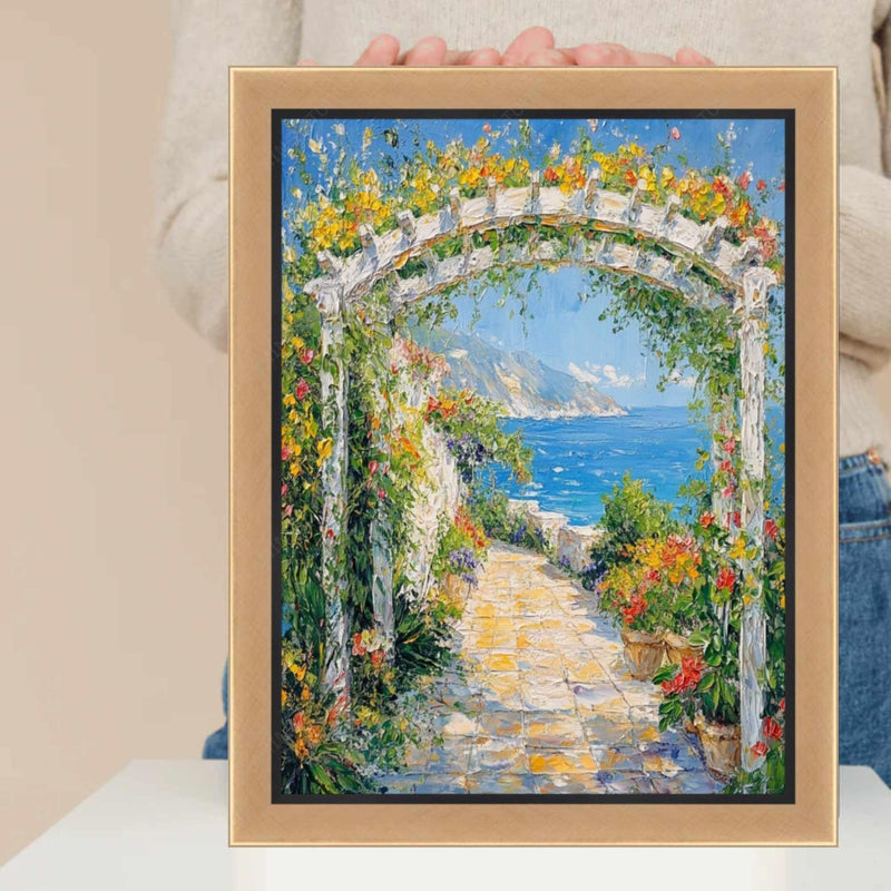 36x48 Frame Contemporary Gold With Black Picture Frame