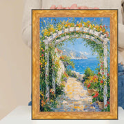 14x17 Frame Contemporary Modern Slope Gold Metal Picture Frame 