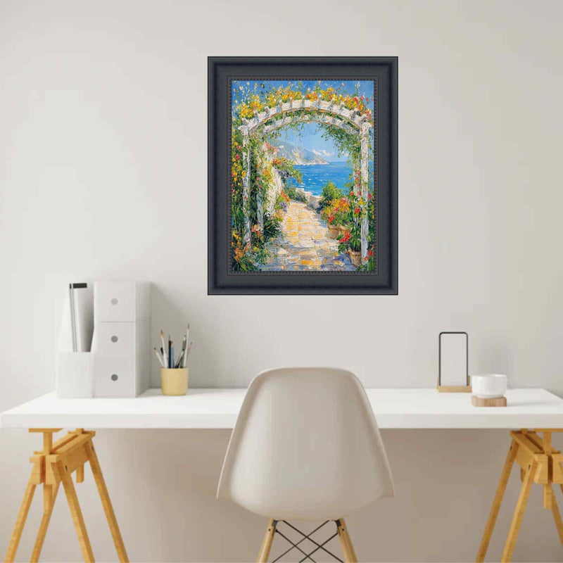 11x15 Frame Contemporary Scoop Black Picture Frame