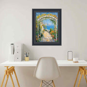 28x40 Frame Contemporary Scoop Black Picture Frame