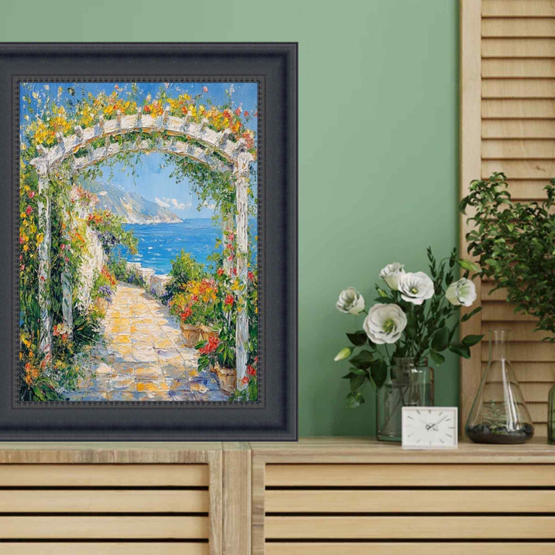 16x24 Frame Contemporary Scoop Black Picture Frame