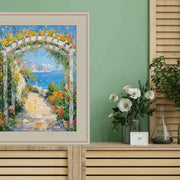 18x18 Frame Contemporary Silver Leaf Picture Frame