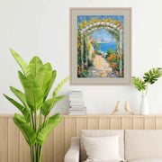 Contemporary Silver Leaf Picture Frame Home Office