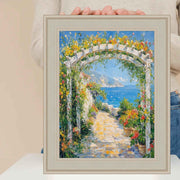 12x20 Frame Contemporary Silver Leaf Picture Frame