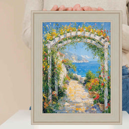 13x19 Frame Contemporary Silver Leaf Picture Frame