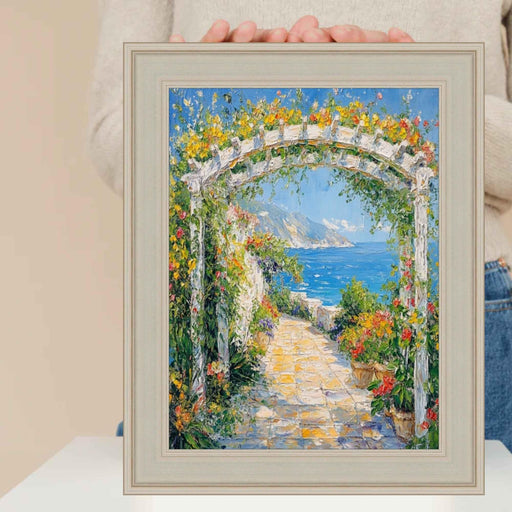 22x22 Frame Contemporary Silver Leaf Picture Frame