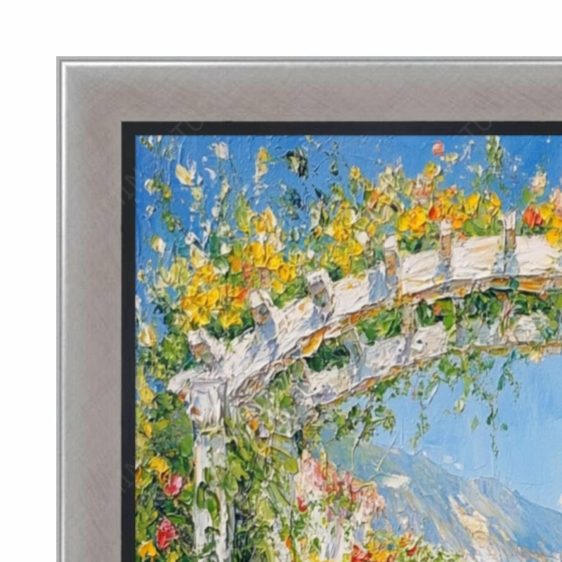 30x30 Frame Contemporary Silver With Black Picture Frame