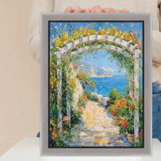 8.5x11 Frame Contemporary Silver With Black Picture Frame