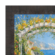 16x20 Frame Contemporary Wood Grain Black Scoop Picture Frame