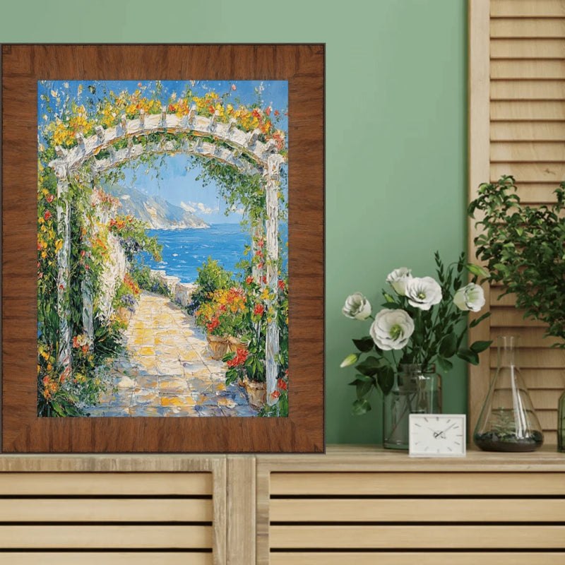 16x20 Frame Contemporary Wood Grain Honey Scoop Picture Frame