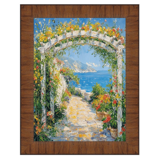 27x40 Frame Contemporary Wood Grain Honey Scoop Picture Frame