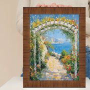 36x48 Frame Contemporary Wood Grain Honey Scoop Picture Frame