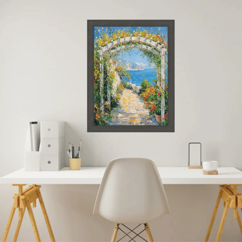 Cris Cross Cathedral Gothic Black Picture Frame 