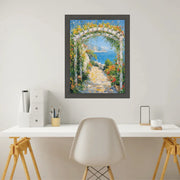 24x36 Frame Cathedral Gothic Black Picture Frame Cris Cross