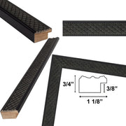 11x14 Frame Cathedral Gothic Black Picture Frame Cris Cross