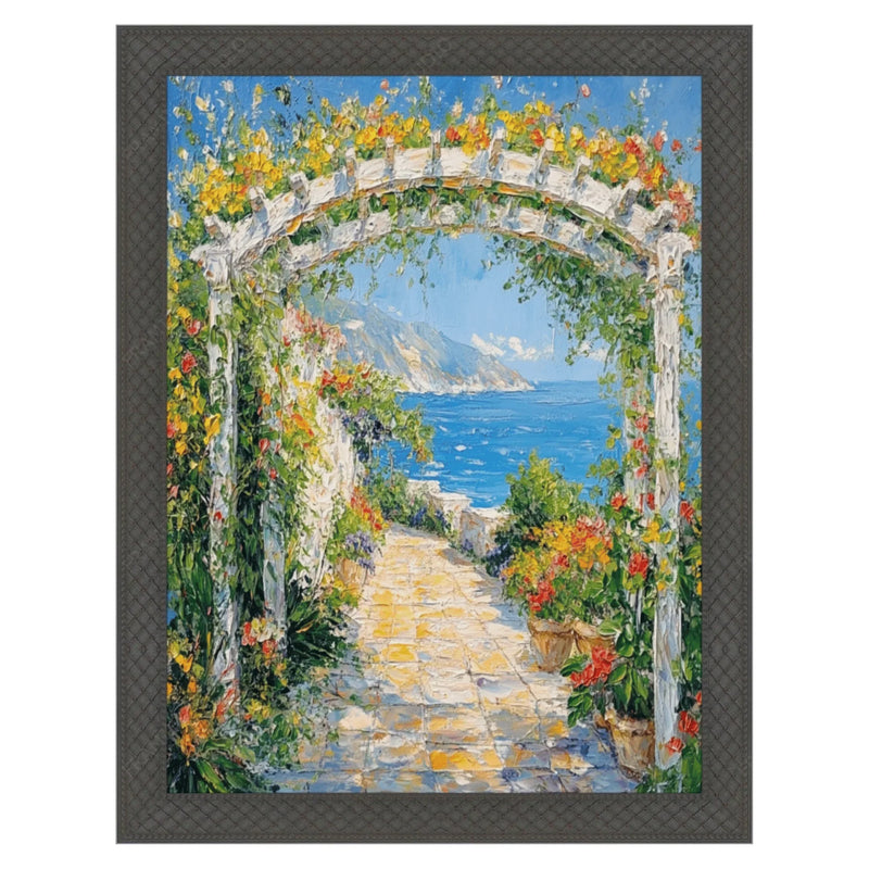 22x22 Frame Cathedral Gothic Black Picture Frame Cris Cross