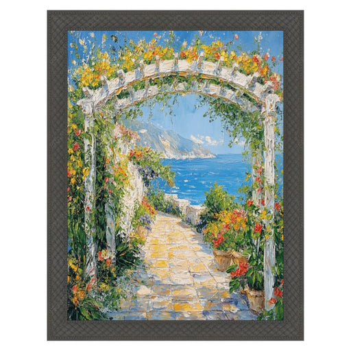 24x48 Frame Cathedral Gothic Black Picture Frame Cris Cross