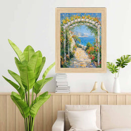 27x40 Frame Cypress Natural Oak Wood Picture Frame -