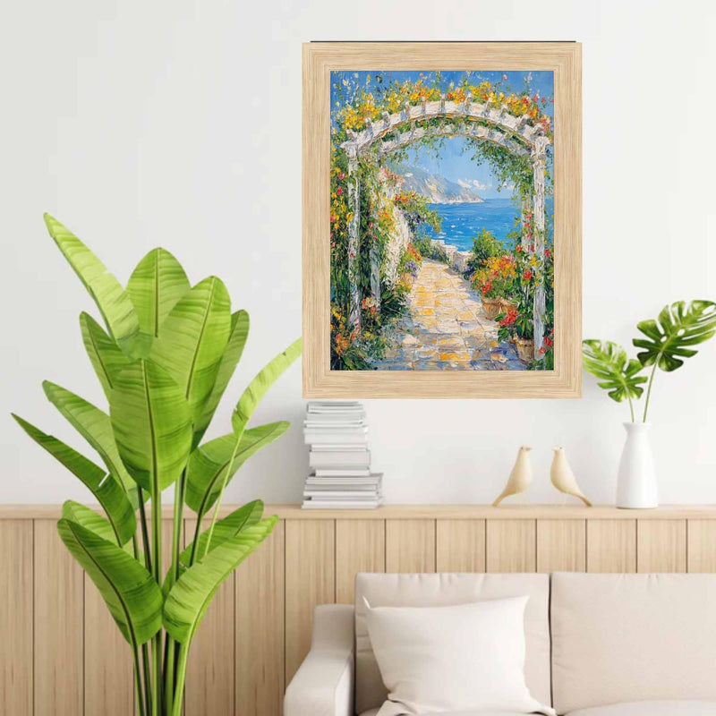 40x50 Frame Cypress Natural Oak Wood Picture Frame -