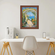 10x12 Frame Dark Walnut Wood Grain Picture Frame -