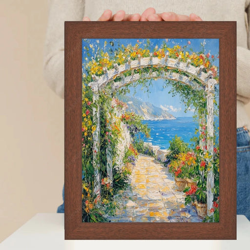 11x13 Frame Dark Walnut Wood Grain Picture Frame -