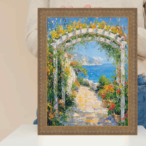 24x48 Frame Deep Antique Gold Ornate Shadowbox Picture Frame