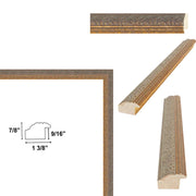 36x36 Frame Deep Antique Gold Ornate Shadowbox Picture Frame