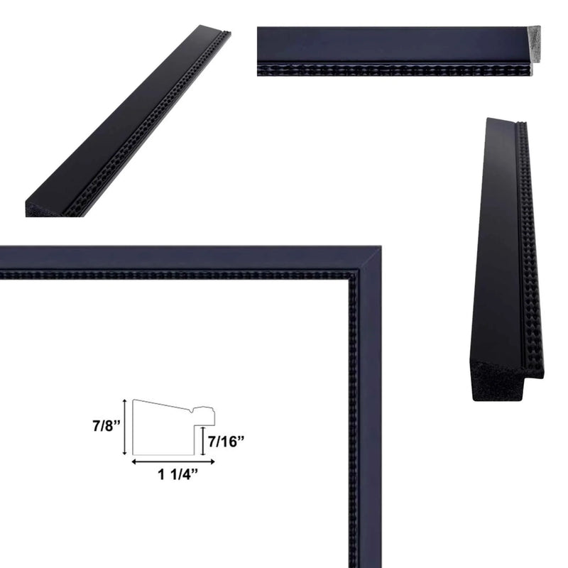 40x50 Frame Diploma Black Funky Lip Picture Frame